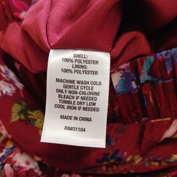 Biltmore Ruby Floral Tiered Midi Skirt Medium NWT - Picture 5 of 8